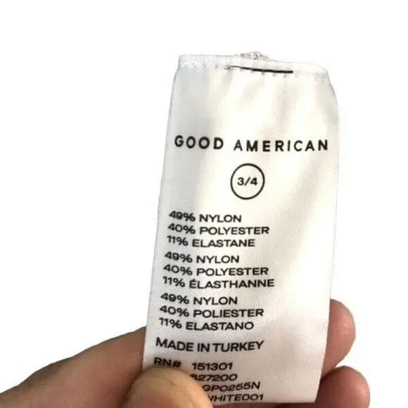 Good American XL Seamless Core Power Ribbed White Leggings - Picture 4 of 6